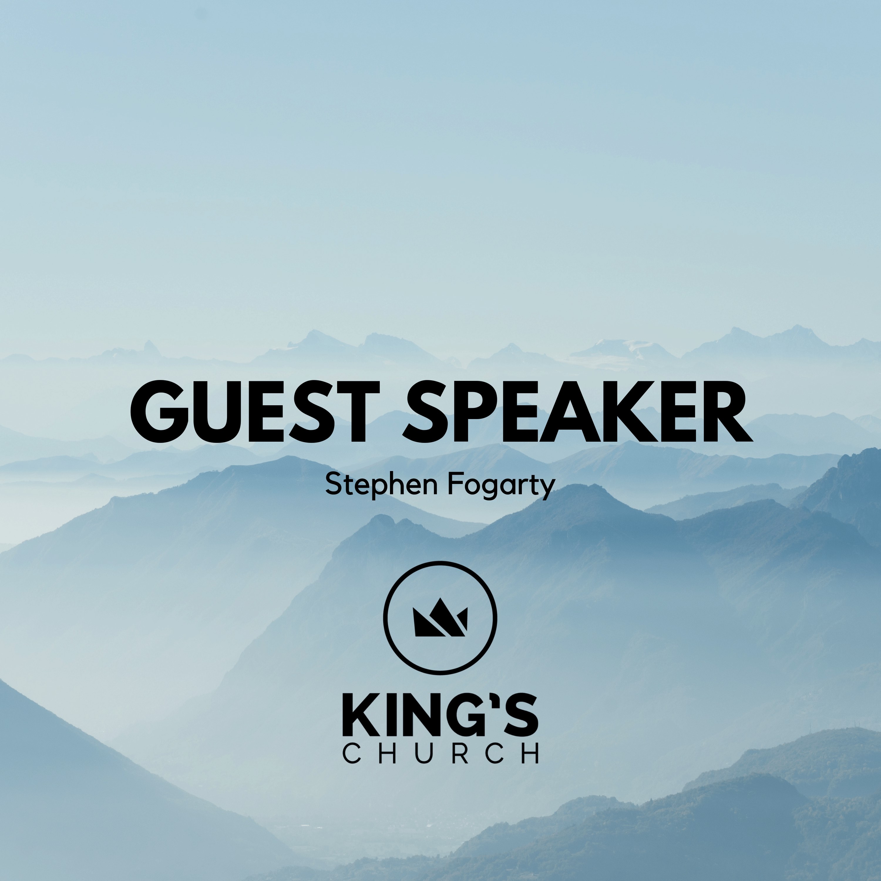 Guest Speaker – Stephen Fogarty